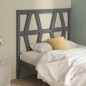vidaXL Cabecero de cama madera maciza de pino gris 96x4x100 cm vidaXL Cabecero de cama madera maciza de pino gris 96x4x100 cm