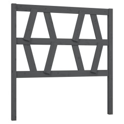 vidaXL Cabecero de cama madera maciza de pino gris 96x4x100 cm