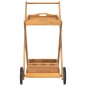 vidaXL Carrito camarera madera maciza de acacia 54x87x90 cm