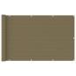 vidaXL Toldo para balcón HDPE gris taupe 120x400 cm vidaXL Toldo para balcón HDPE gris taupe 120x400 cm
