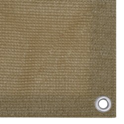 vidaXL Toldo para balcón HDPE gris taupe 120x400 cm 