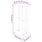 vidaXL Soportes de altavoces 2 uds vidrio templado negro 3 pilares vidaXL Soportes de altavoces 2 uds vidrio templado negro 3 pilares