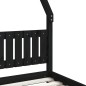 vidaXL Estructura de cama para niños madera de pino negro 80x200 cm vidaXL Estructura de cama para niños madera de pino negro 80x200 cm