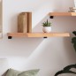 vidaXL Estante pared madera roble tratada marrón claro 60x60x(2-6) cm vidaXL Estante pared madera roble tratada marrón claro 60x60x(2-6) cm
