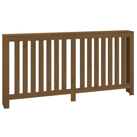 vidaXL Cubierta radiador madera maciza pino marrón miel 169x19x84 cm