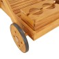vidaXL Carrito camarera madera maciza de acacia 54x87x90 cm