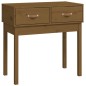 vidaXL Mesa consola de madera maciza de pino marrón miel 76,5x40x75 cm vidaXL Mesa consola de madera maciza de pino marrón miel 76,5x40x75 cm
