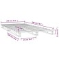 vidaXL Cama de palets madera maciza de pino negra 100x200 cm
