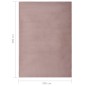 vidaXL Alfombra de pelo sintético de conejo rosa envejecido 200x300 cm vidaXL Alfombra de pelo sintético de conejo rosa envejecido 200x300 cm