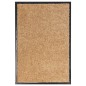 vidaXL Felpudo lavable crema 40x60 cm vidaXL Felpudo lavable crema 40x60 cm