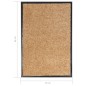 vidaXL Felpudo lavable crema 40x60 cm vidaXL Felpudo lavable crema 40x60 cm