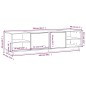 vidaXL Mueble de TV madera maciza de pino marrón miel 156x40x40 cm