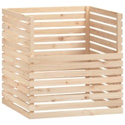 vidaXL Compostador de madera maciza de pino 100x100x102 cm