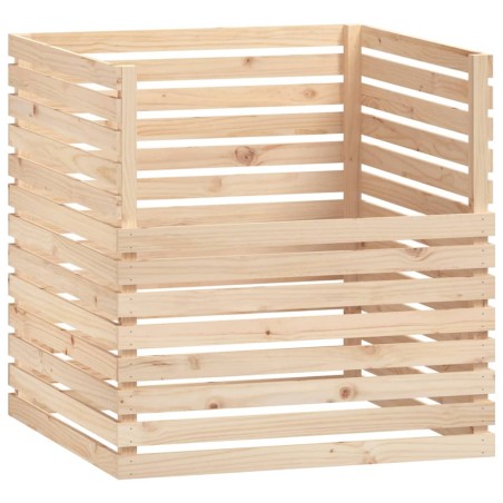 vidaXL Compostador de madera maciza de pino 100x100x102 cm