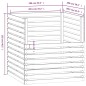 vidaXL Compostador de madera maciza de pino 100x100x102 cm vidaXL Compostador de madera maciza de pino 100x100x102 cm