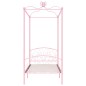 vidaXL Estructura de cama con dosel metal rosa 90x200 cm vidaXL Estructura de cama con dosel metal rosa 90x200 cm