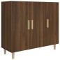 vidaXL Aparador de madera de ingeniería marrón roble 90x34x80 cm vidaXL Aparador de madera de ingeniería marrón roble 90x34x80 cm