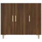 vidaXL Aparador de madera de ingeniería marrón roble 90x34x80 cm vidaXL Aparador de madera de ingeniería marrón roble 90x34x80 cm