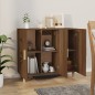 vidaXL Aparador de madera de ingeniería marrón roble 90x34x80 cm vidaXL Aparador de madera de ingeniería marrón roble 90x34x80 cm