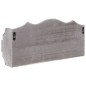 vidaXL Perchero de pared de madera gris 50x10x23 cm vidaXL Perchero de pared de madera gris 50x10x23 cm