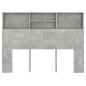 vidaXL Mueble cabecero gris hormigón 140x19x103,5 cm vidaXL Mueble cabecero gris hormigón 140x19x103,5 cm