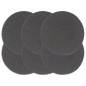 vidaXL Mantel individual redondo 6 uds algodón gris oscuro liso 38 cm vidaXL Mantel individual redondo 6 uds algodón gris oscuro liso 38 cm