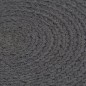 vidaXL Mantel individual redondo 6 uds algodón gris oscuro liso 38 cm vidaXL Mantel individual redondo 6 uds algodón gris oscuro liso 38 cm