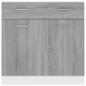 vidaXL Armario inferior cocina contrachapada gris Sonoma 80x46x81,5 cm vidaXL Armario inferior cocina contrachapada gris Sonoma 80x46x81,5 cm