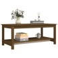 vidaXL Mesa de centro madera maciza de pino marrón miel 110x55x45 cm vidaXL Mesa de centro madera maciza de pino marrón miel 110x55x45 cm