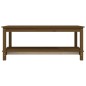 vidaXL Mesa de centro madera maciza de pino marrón miel 110x55x45 cm vidaXL Mesa de centro madera maciza de pino marrón miel 110x55x45 cm
