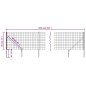vidaXL Cerca de alambre con pinchos de anclaje gris antracita 0,8x25 m vidaXL Cerca de alambre con pinchos de anclaje gris antracita 0,8x25 m