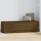 vidaXL Caja almacenaje madera maciza pino marrón miel 109x36,5x33 cm