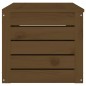 vidaXL Caja almacenaje madera maciza pino marrón miel 109x36,5x33 cm