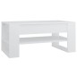 vidaXL Mesa de centro madera contrachapada blanco 102x55x42 cm vidaXL Mesa de centro madera contrachapada blanco 102x55x42 cm