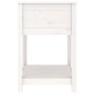 vidaXL Jardinera con estante madera maciza de pino blanco 82,5x54x81cm
