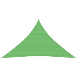 vidaXL Toldo de vela HDPE verde claro 160 g/m² 5x5x6 m