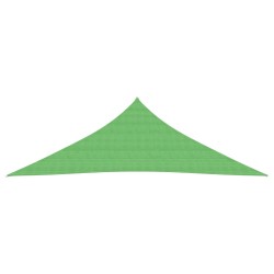 vidaXL Toldo de vela HDPE verde claro 160 g/m² 5x5x6 m
