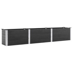 vidaXL Arriate de WPC gris 300x50x54 cm