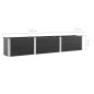 vidaXL Arriate de WPC gris 300x50x54 cm vidaXL Arriate de WPC gris 300x50x54 cm