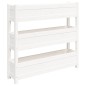 vidaXL Jardinera de madera maciza de pino blanco 112x25x104,5 cm vidaXL Jardinera de madera maciza de pino blanco 112x25x104,5 cm