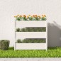 vidaXL Jardinera de madera maciza de pino blanco 112x25x104,5 cm vidaXL Jardinera de madera maciza de pino blanco 112x25x104,5 cm