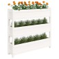 vidaXL Jardinera de madera maciza de pino blanco 112x25x104,5 cm vidaXL Jardinera de madera maciza de pino blanco 112x25x104,5 cm