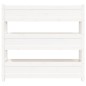 vidaXL Jardinera de madera maciza de pino blanco 112x25x104,5 cm vidaXL Jardinera de madera maciza de pino blanco 112x25x104,5 cm