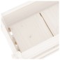 vidaXL Jardinera de madera maciza de pino blanco 112x25x104,5 cm vidaXL Jardinera de madera maciza de pino blanco 112x25x104,5 cm