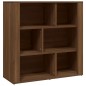 vidaXL Aparador de madera contrachapada marrón roble 80x30x80 cm vidaXL Aparador de madera contrachapada marrón roble 80x30x80 cm