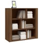 vidaXL Aparador de madera contrachapada marrón roble 80x30x80 cm vidaXL Aparador de madera contrachapada marrón roble 80x30x80 cm
