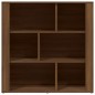 vidaXL Aparador de madera contrachapada marrón roble 80x30x80 cm vidaXL Aparador de madera contrachapada marrón roble 80x30x80 cm