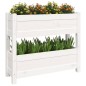 vidaXL Jardinera de madera maciza de pino blanco 77x25x66 cm vidaXL Jardinera de madera maciza de pino blanco 77x25x66 cm