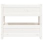 vidaXL Jardinera de madera maciza de pino blanco 77x25x66 cm vidaXL Jardinera de madera maciza de pino blanco 77x25x66 cm