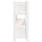 vidaXL Jardinera de madera maciza de pino blanco 77x25x66 cm vidaXL Jardinera de madera maciza de pino blanco 77x25x66 cm